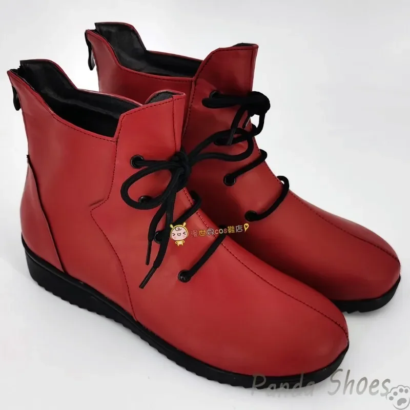 Jujutsu Kaisen Itadori Yuji Cosplay Shoes Anime Cos Red Boots Comic Itadori Yuji Cosplay Costume Prop Shoes for Con Halloween