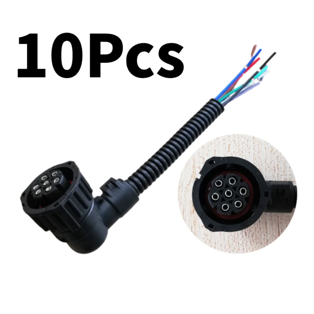 

10Pcs 7Pin Connector Car Plug Socket For Scania For Volvo For IVECO For Mercedes Benz Truck Wires Wiring