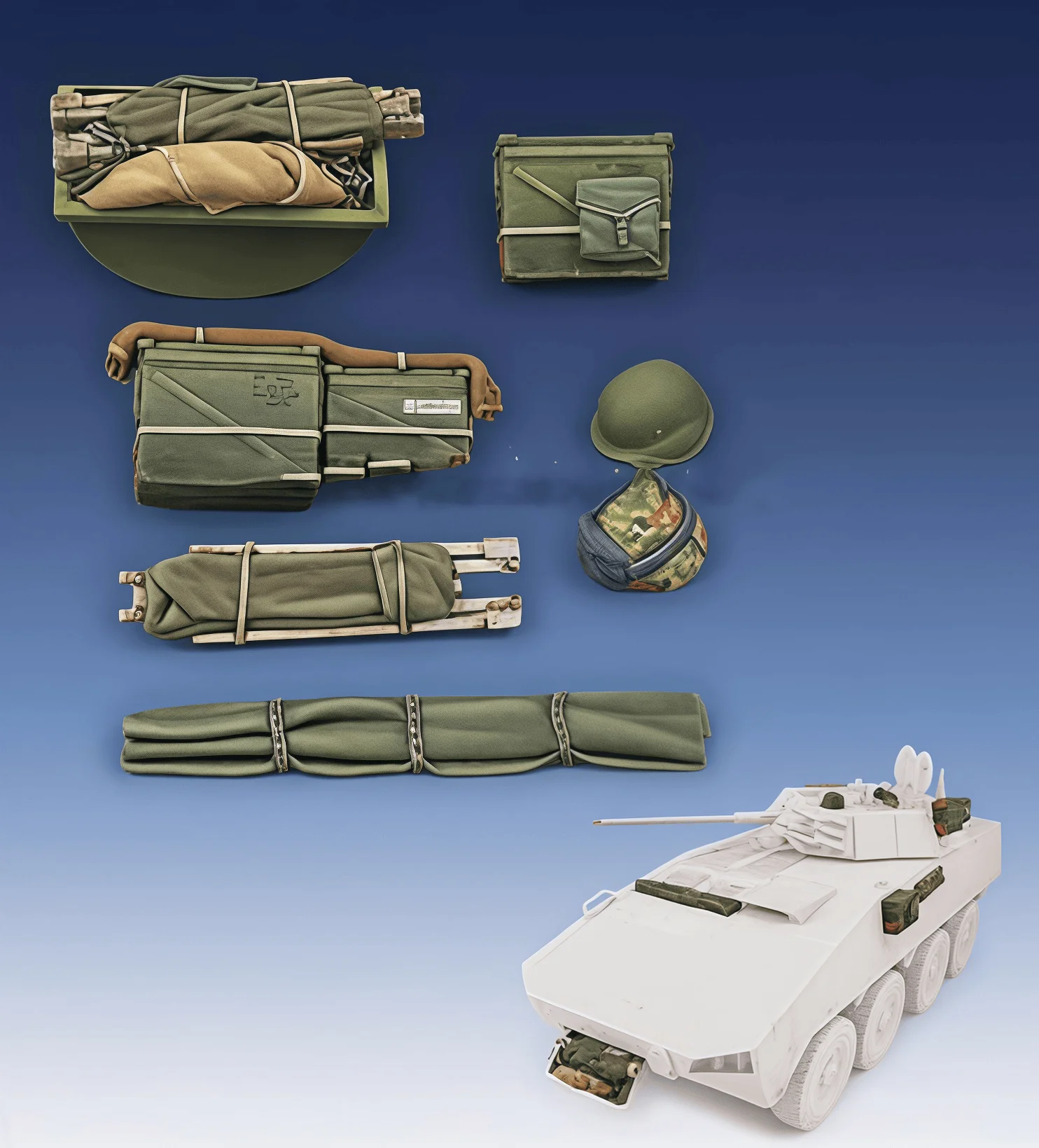 

1:35 модель из смолы Gk, мусор автомобиля танка, неокрашенная, необходимо собрать