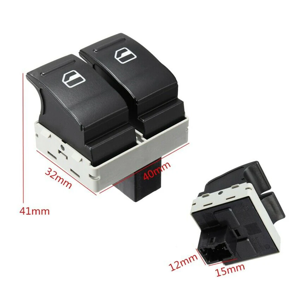 Car Electric Door Window Lifter Double Switch Button Control Driver Side For VW Transporter T5 T6 Caravelle Multivan 7E0959855A