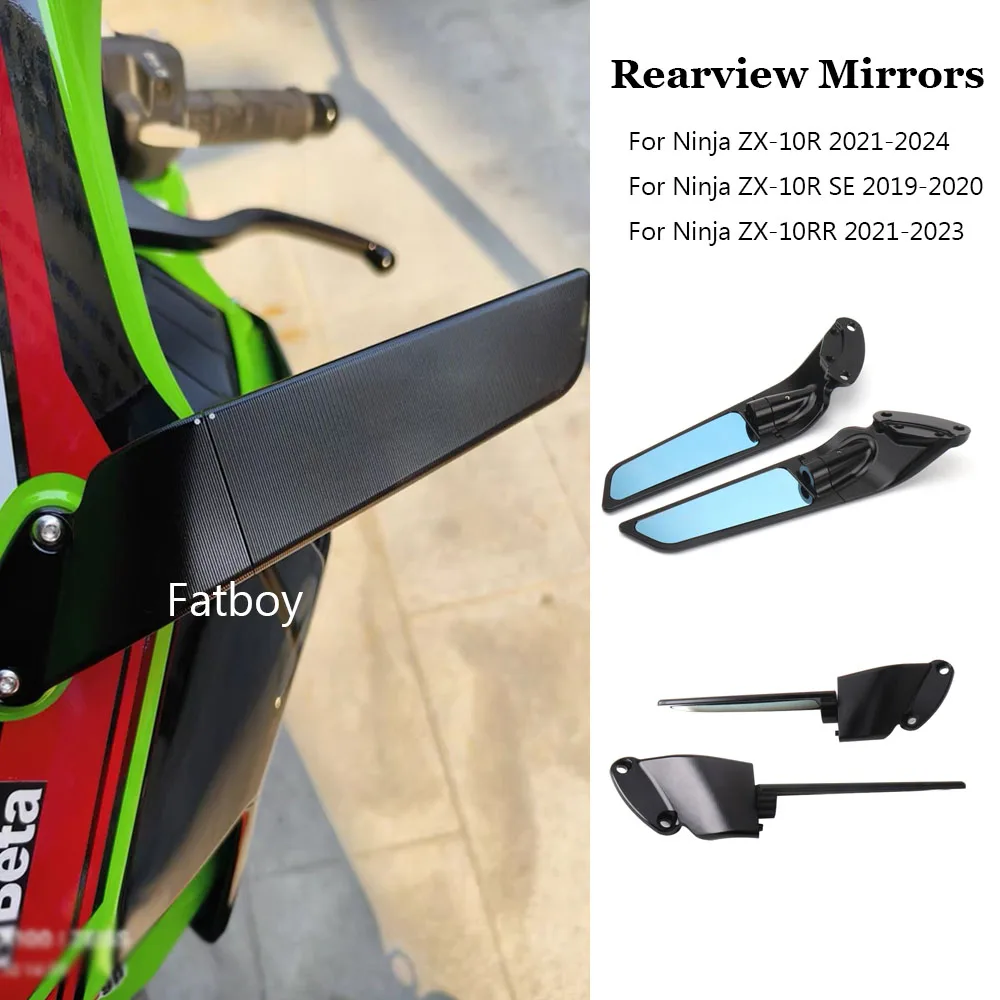 

Ninja ZX10R Motorcycle Accessories Adjustable Aluminum Side Rearview Stealth Mirrors For KAWASAKI ZX-10R SE ZX10RR ZX-10RR