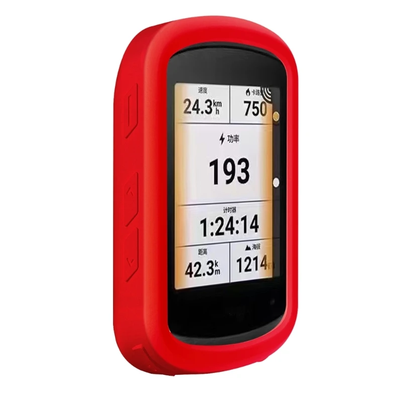 เคสผิวจักรยานซิลิโคนปกป้องหน้าจอสำหรับปลอกคอมพิวเตอร์ 840 GPS