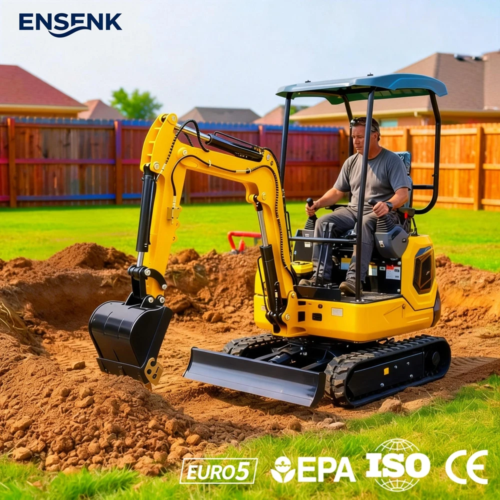 

Mini Excavator 1.0Ton 1.5Ton Kubota Engine Construction 1.8Ton 2.0Ton Multifunctional Excavators CE Fast Delivery Factory Direc