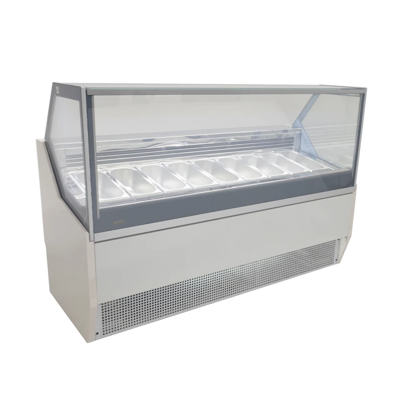 

Luxury Ice Cream Display Food Grade Popsicle Cabinet Freezer for Sale Cake Commercial Snack Showcase