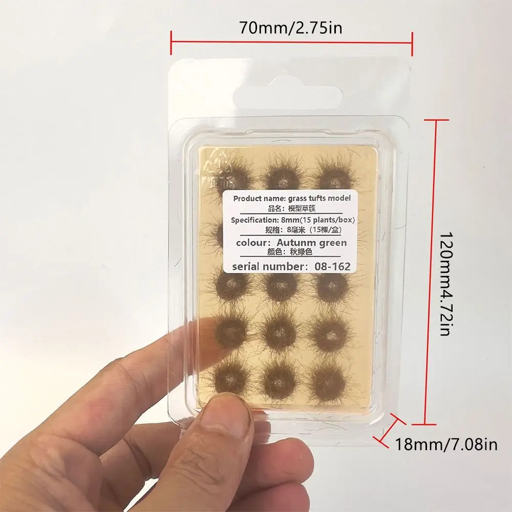 متعدد الألوان لتقوم بها بنفسك خصلات العشب الاصطناعي اكسسوارات النايلون العشب العنقودية متعدد التضاريس المشهد الصغير العشب خصلات نموذج #5