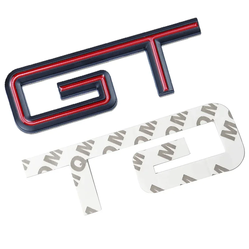 Car Side Metal Emblem Sticker Tail Trunk Badge Decal for Ford GT GT350 GT500 Shelby Fiesta Focus Mondeo Kuga Ranger Mustang