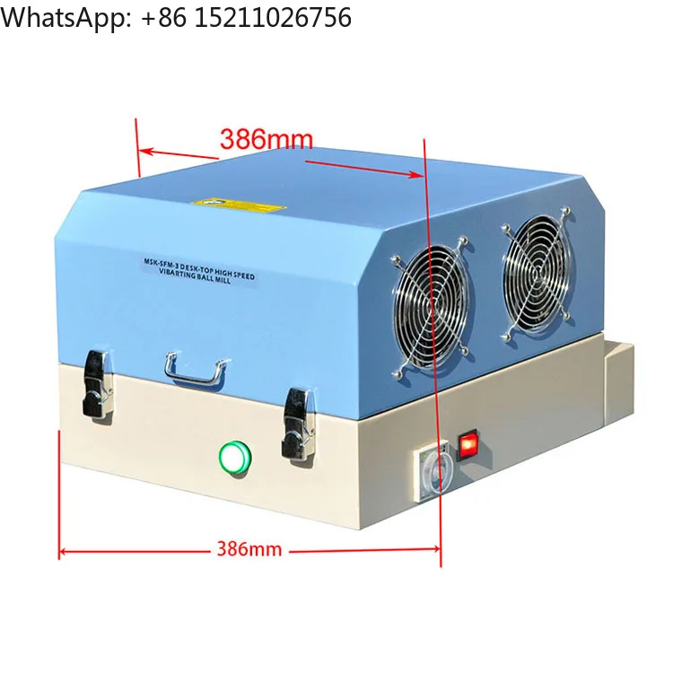 SFM-3 Compact High Speed 3D Ball Mill with Two Jars (80ml SS & Nylon) for Lab