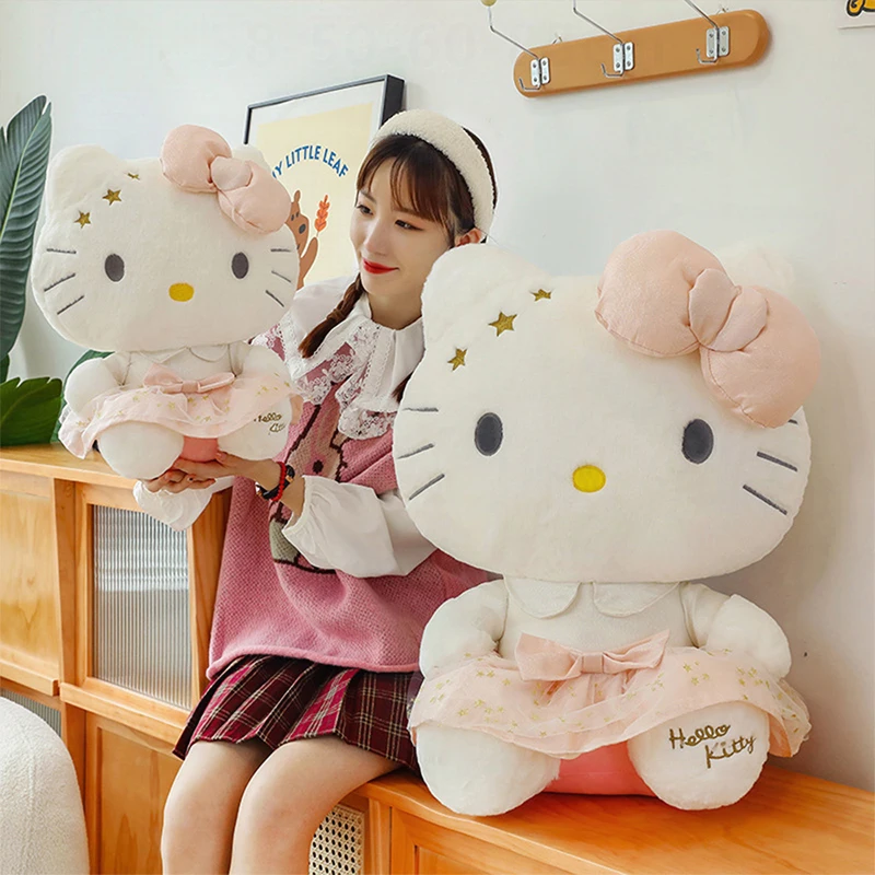 

Sanrio Plush Toy for Kids Birthday Xmas Gift Large Hello Kitty Princess Doll Wholesale Cute Stuffed Animal Girls Present