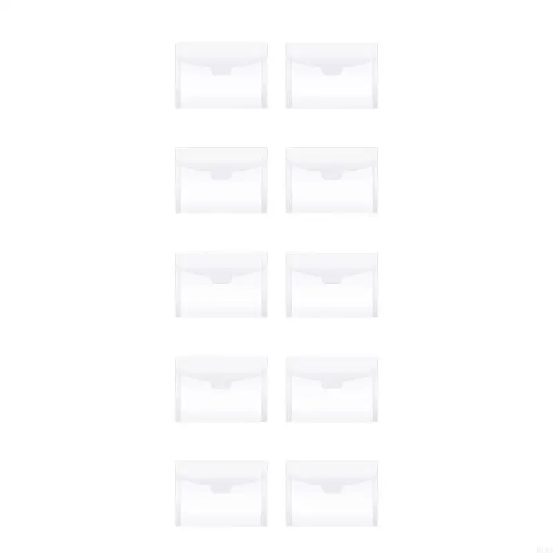 918C 10 Bolsos armazenamento para carimbo transparente, matrizes corte, organizador estêncil