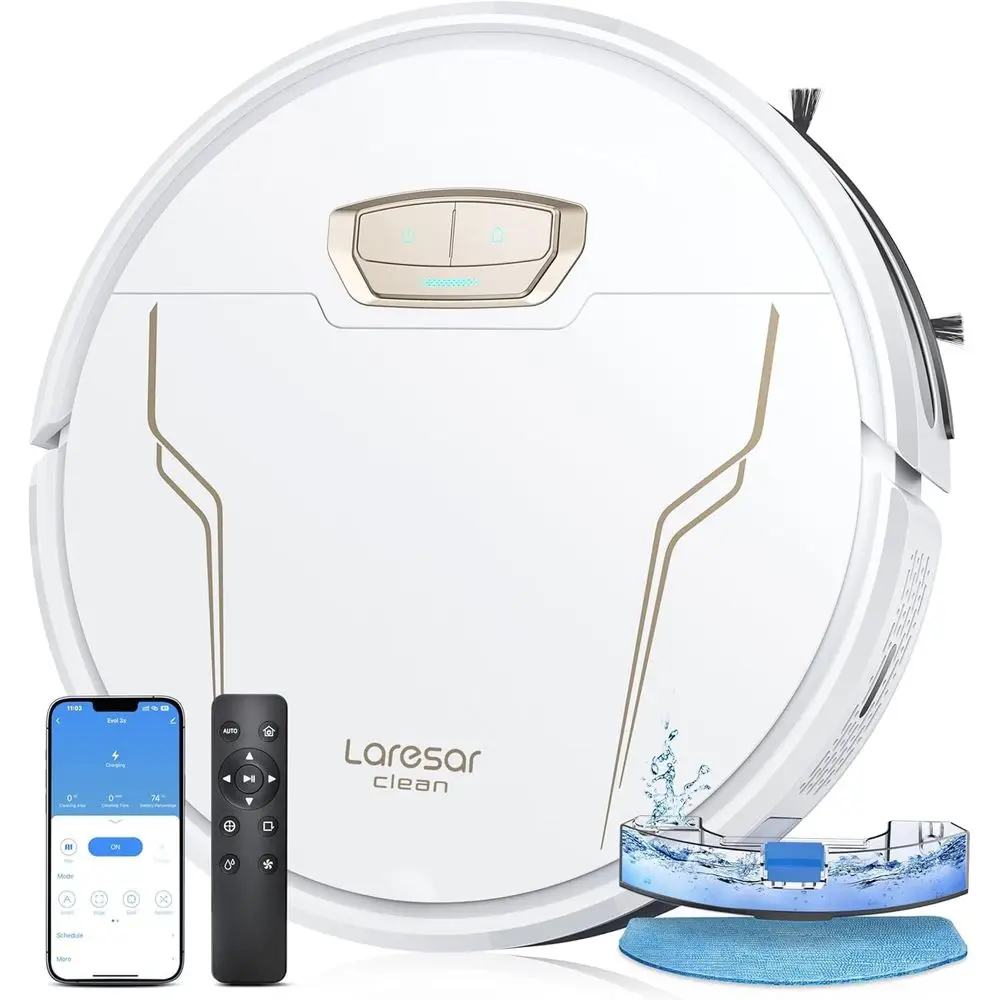 

Робот-пылесос и швабра, 4000 Па, роботы-пылесосы 3 в 1 с самозарядкой, время работы 150 минут, приложение/дистанционное/голосовое управление, робот