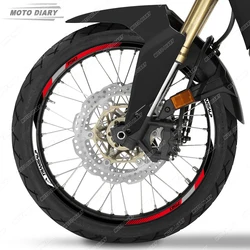 Reflective Motocross Rim Decals Wheel Stickers Motorcycle Rim Stripes For Honda XL750 Transalp XL 750
