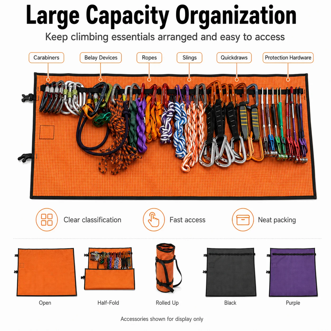 Climbing Gear Roll-Up Organizer 3