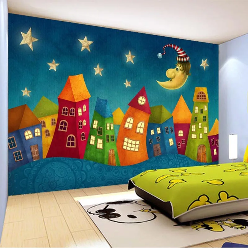 Customized products Cartoon Children Castle 3D Wall Murals Kids Bedroom Photo Wallpaper Mural living room TV backdrop restaurant