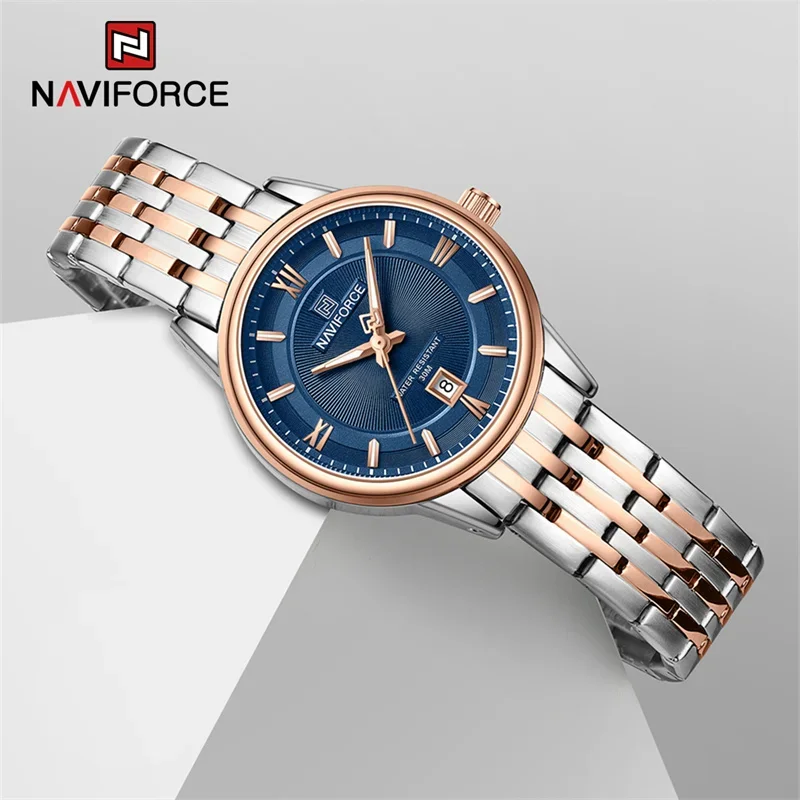 NAVIFORCE New Lover\'s Fashion Watches Luminous Creative Quartz Wristwatches For Men Women Luxury Waterproof Clock Couple Gifts