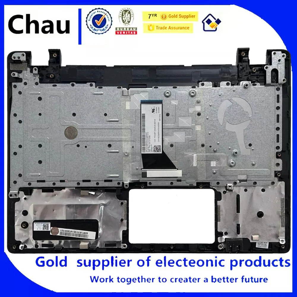 جديد لـ Chau Aspire E5-411 E5-421 E5-471 P246 غلاف الكمبيوتر المحمول ، غطاء palmrest مع لوحة المفاتيح الأزرق 60.MTJN7.018