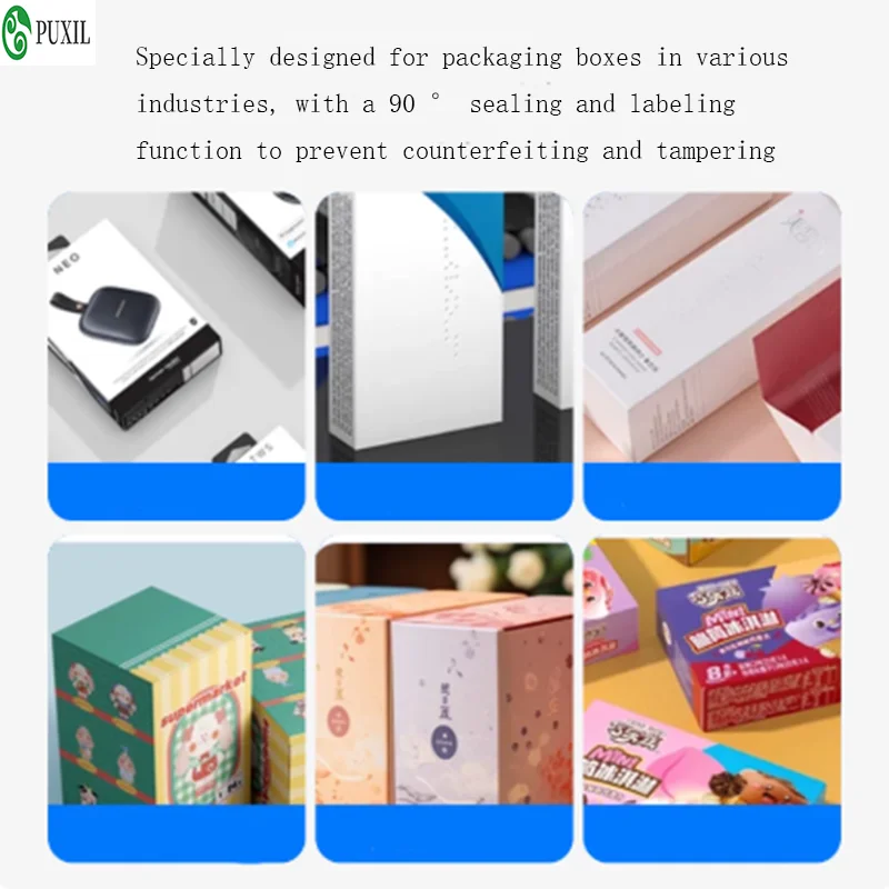 Right Angle Sealing Label Labeling Machine Semi Automatic Sealing Labeler For Packaging Box Adhesive Gift Box Medicine Box