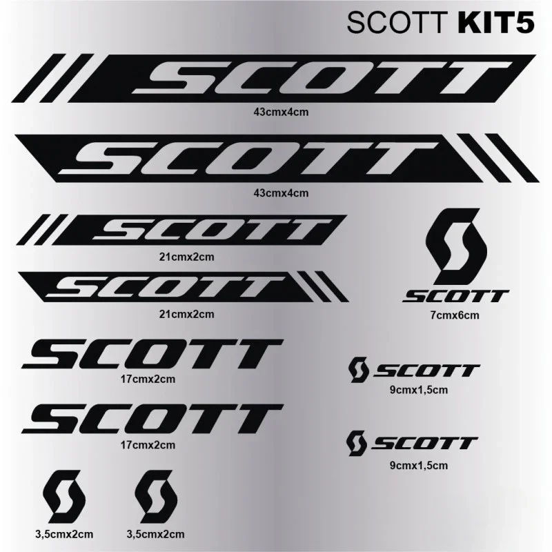 DIY Bike Frame Sticker Decoration Decals for SCOTT Road Bike Front Rear Fork Cycling Kits Vinyls Accessories Logos Bicicleta
