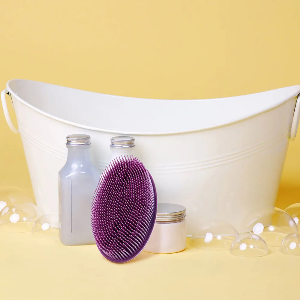 

Baby Silicone Bath Scrubber Soft Elastic Shower Brush Gentle Massage Exfoliating Loofah for Infant Kids Family Use