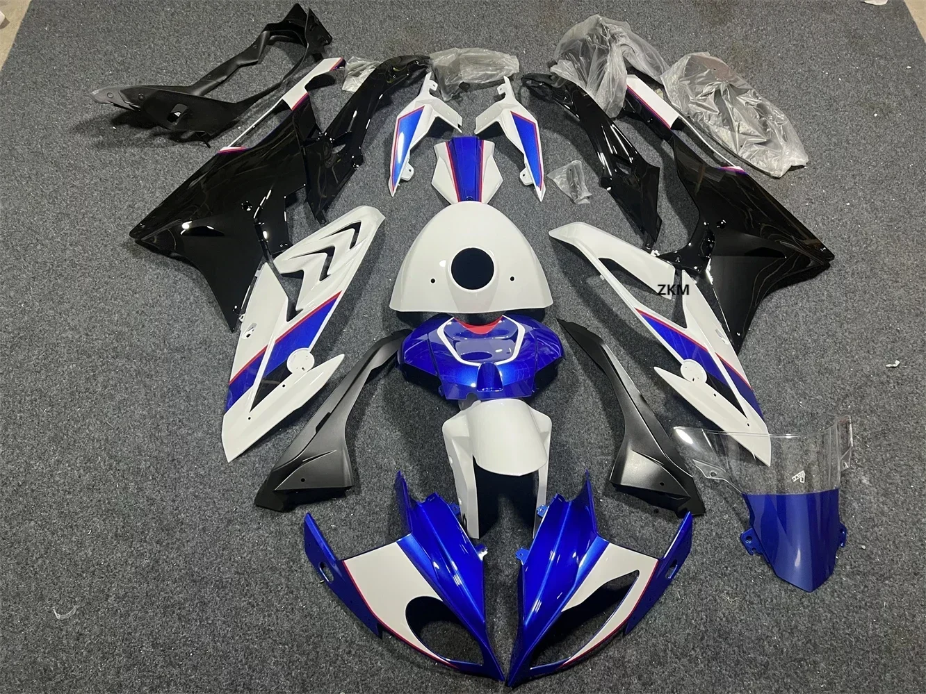 

Motorcycle Fairings Kit Fit For S1000rr 2015 2016 Bodywork Set 15 16 High Quality ABS Injection Blue and white