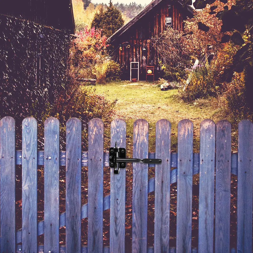 

2Sets Gravity Lever Wood Fence Gate Latch Self Locking Quick Release Automatic for Garden Backyard Pool Fence