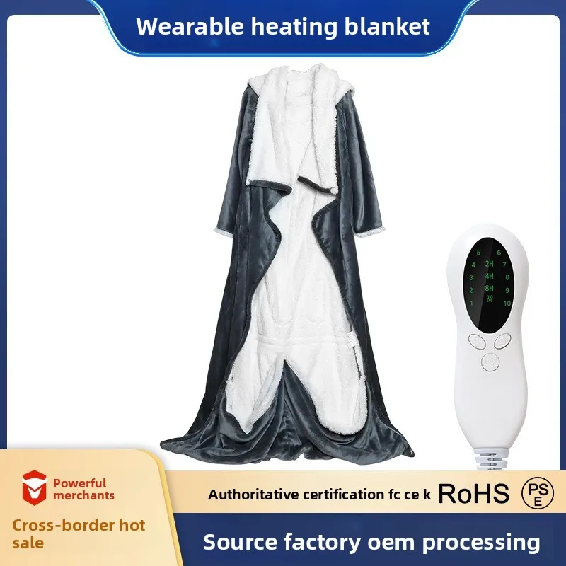 Customized wearable electric heating blanket, cross-border heating blanket, electric heating blanket with sleeve cap