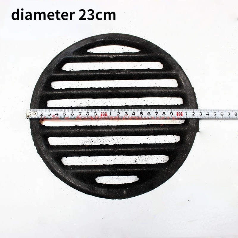 1PC Cast Iron Round Grill Grate Furnace Bottom Grate for Raw Iron Furnace Stove Temperature Resistant Boiler Grate Fittings