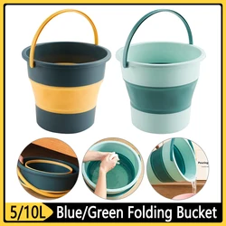 5/10L Travel Bucket Car Wash Water Storage Container Bathroom Kitchen Camp Bucket Lightweight Environmentally Outdoor Tool