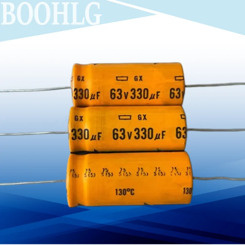 2PCS GX High Temperature Axial Horizontal Electrolytic Capacitor 63V 330UF 330UF 63V 18X41