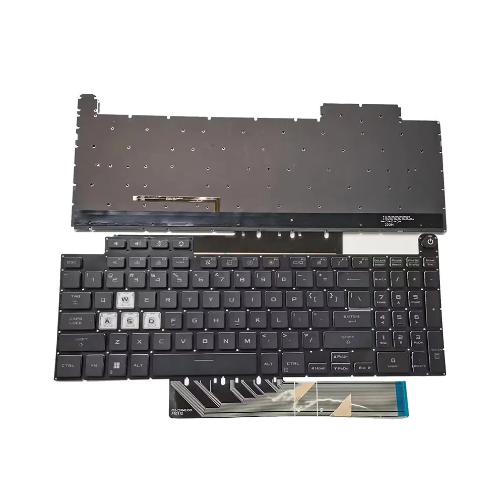 

Laptop US Keyboard For ASUS TUF Dash F15 FX517ZC FX517ZE FX517ZM FX517ZR Black Without Frame With Backlight