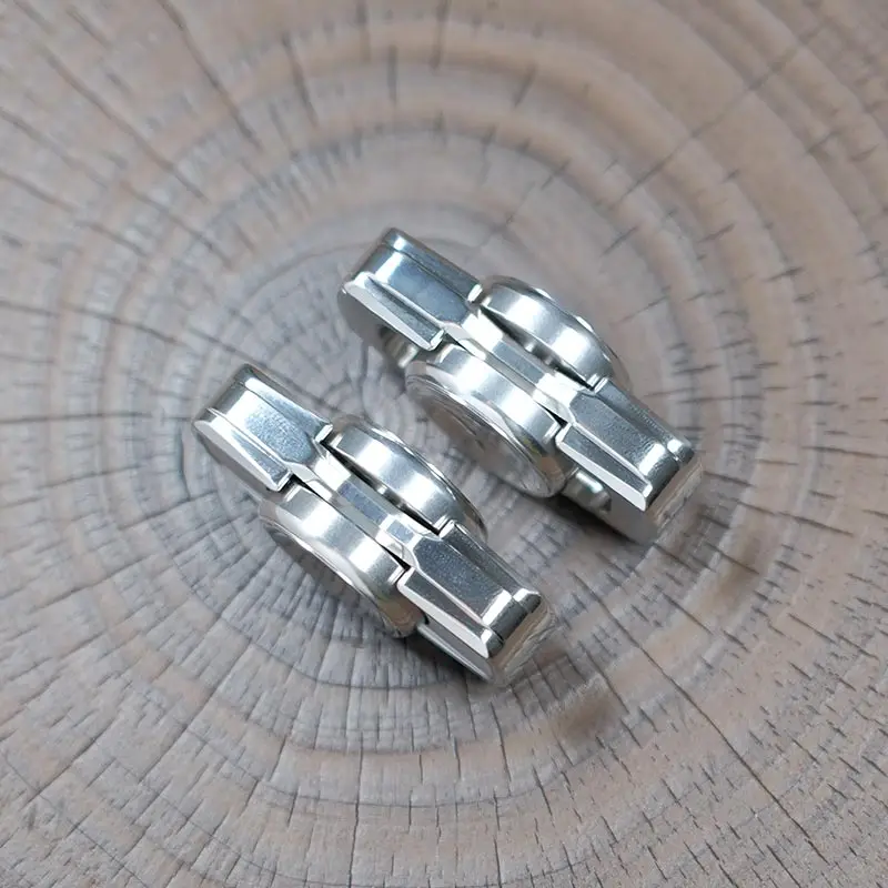 Miaojia MLDEDC roestvrij staal tweezijdige CNC-graveren SP2 mechanische vingertop gyroscoop decompressiespeelgoed