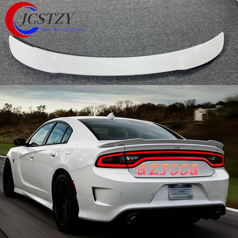 

Спойлер на крышку багажника (антикрыло) под карбон, черный, для DODGE Charger SRT SXT R/T Pursuit 2015-2019