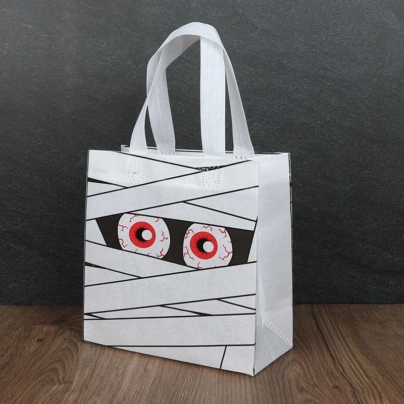 8-24Pcs Halloween Vlies Geschenk Taschen Kürbis Geist Süßigkeiten Snacks Verpackung Tasche Halloween Party Home Decor liefert Kinder Gefälligkeiten – Detail 7