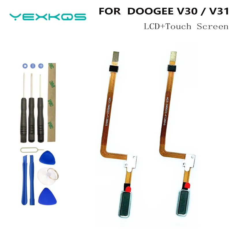 For New Original DOOGEE V30 V30T V30 Pro V31GT Falcon 40 Fingerprint Sensor Button Cable Flex Cable Accessories