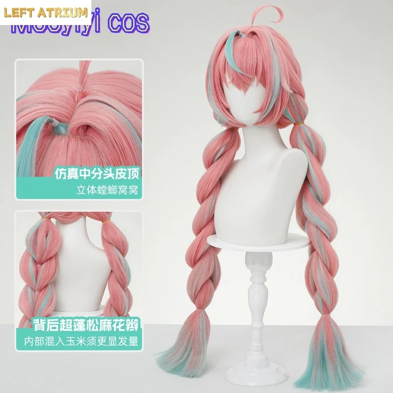 

IN STOCK Newly Game Genshin Impact Varesa Cosplay Wig Halloween Party Christmas Role Playing Comic New Sexy wig Free cap 95cm