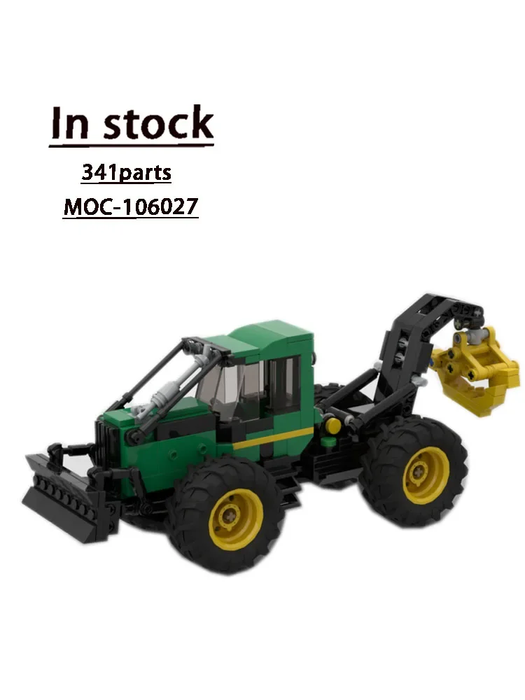 MOC-106027 Cable/Grab Skidder548G Assembly Splicing Building Block Model MOC Creative Building BlockToysKids Birthday Toys Gifts