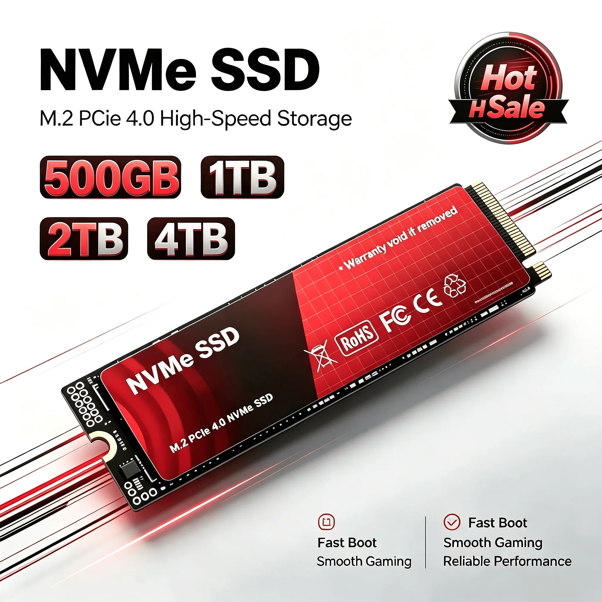 2026 Original M.2 PCIe 4.0 NVMe SSD 500GB 1TB 2TB 4TB Internal Solid State Drive for PS5 Laptop Desktop PC Max Pro Ultra