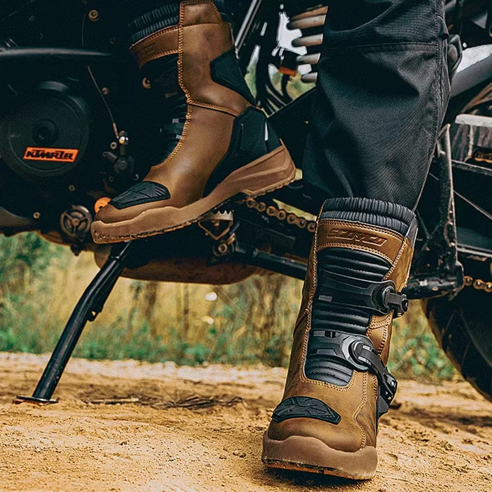 SCOYCO Motorcycle Riding Boots Motorcycle Tour Boots Waterporoof