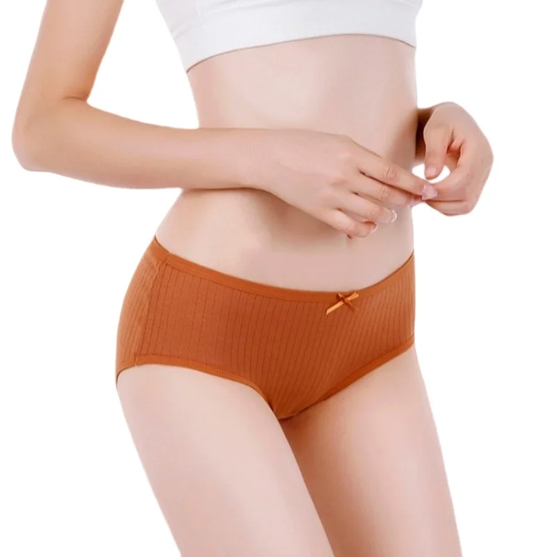 Various colors of ribbed cotton briefs