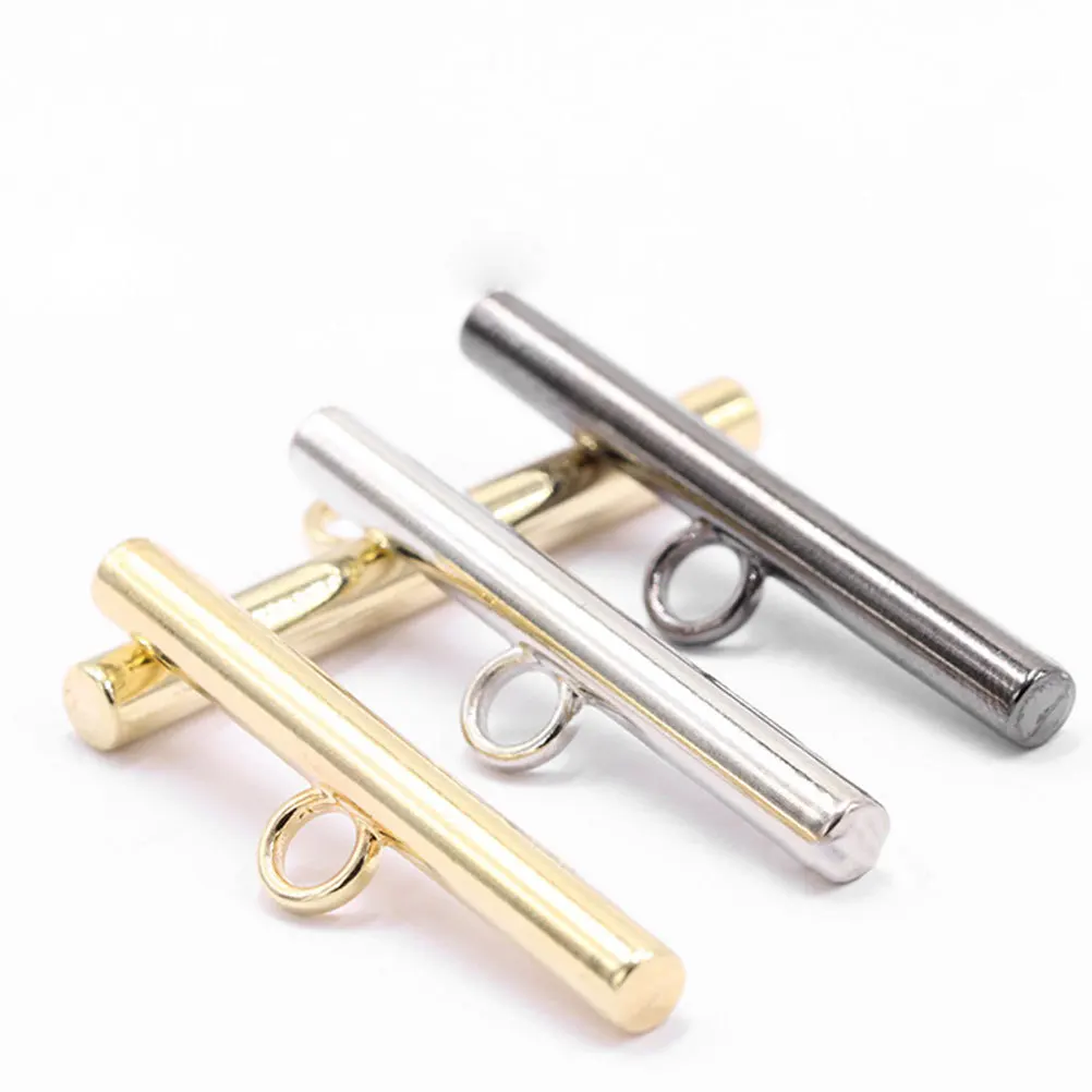 50pcs Chains Clasps For Handbags T-Shaped Buckles Metal Bag Accessories Alloy Diy Luggage Fasteners Jewelry Making Tools