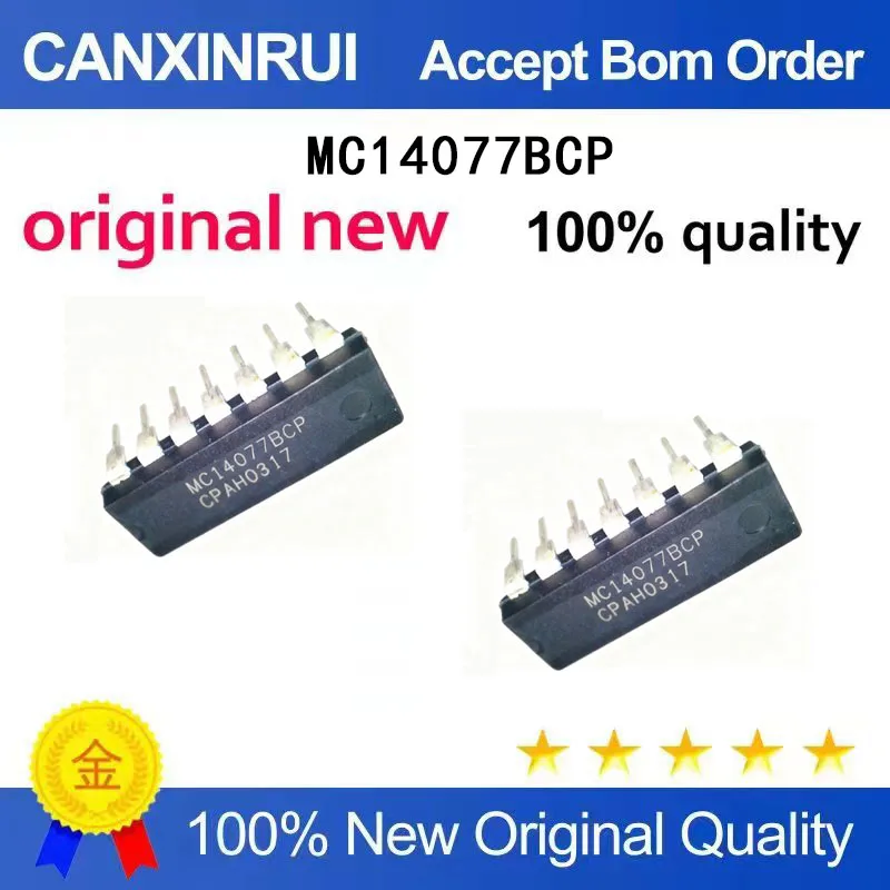 

(5-100 Pieces) Logic chip MC14077BCP MC14077 DIP-14 directly inserted, brand new imported original