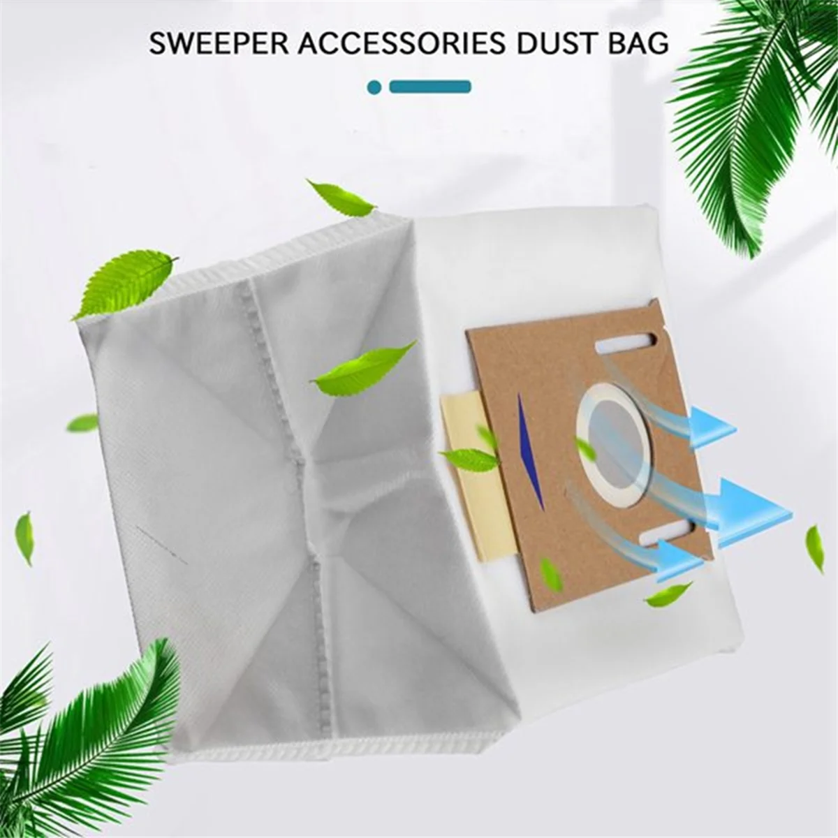 FZFZ 12PCS T8 Max T8 T9 로봇 진공 청소기 교체 액세서리 용 부직포 먼지 봉투