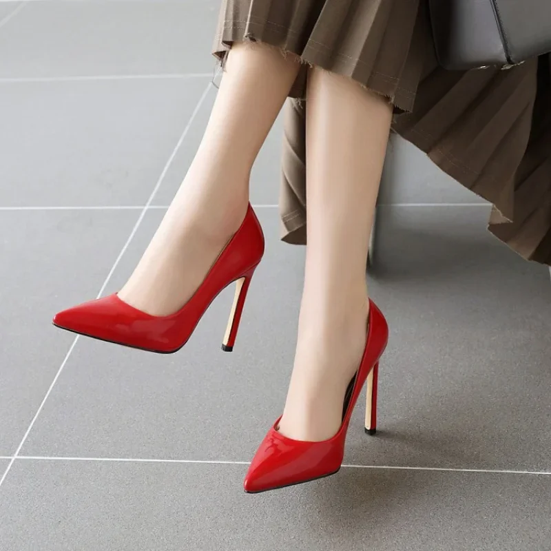 

2025 New Pointed Toe Stiletto Heel Pumps High Heels Women's Work Shoes