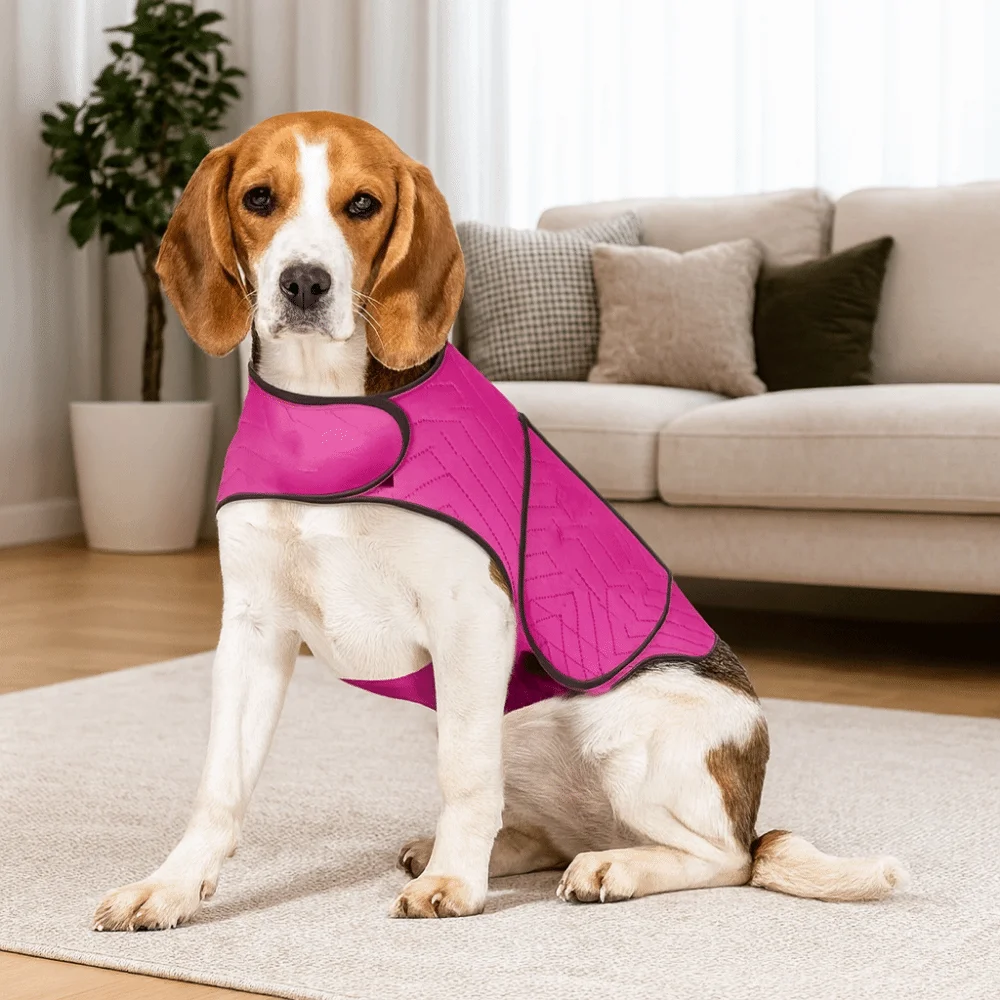 

Эластичная куртка для беспокойства для собак, светоотражающий, приятный для кожи жилет для собак, дышащая удобная успокаивающая одежда для домашних животных