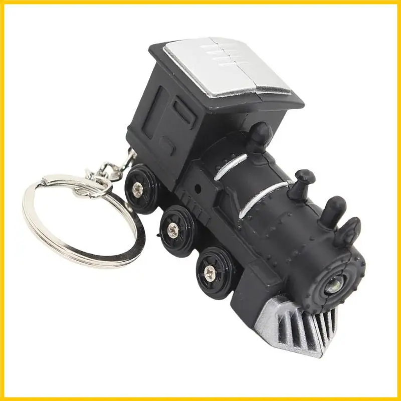 

Train Chain LED Light Keychains Train Pendant Keyholders Car Rings Backpack Hanging Ornaments for Bag Decoration