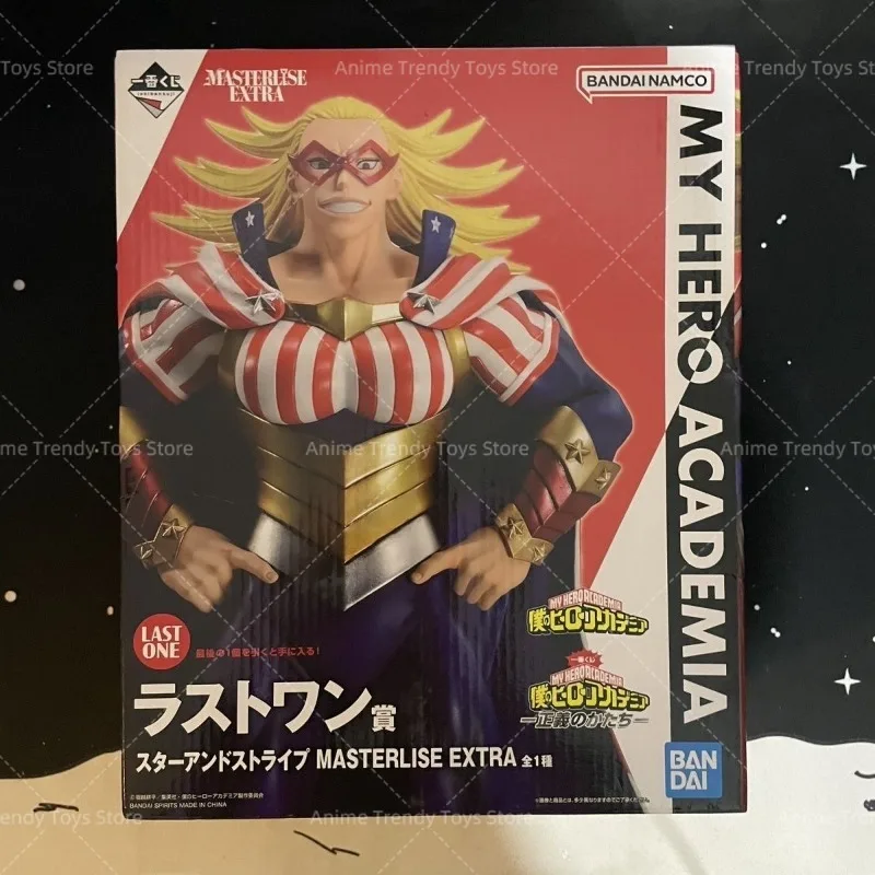 Em estoque bandai meu herói academia ichiban kuji kamen capitão américa masterlise justiça anime figuras de ação modelo brinquedos wy