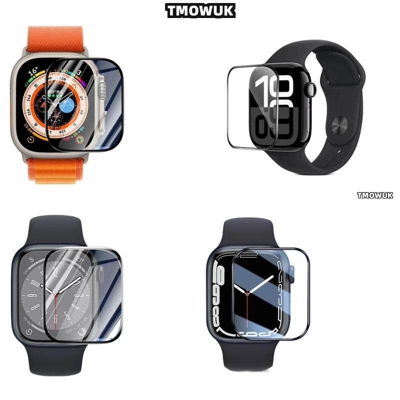 

For Apple Watch 1 2 3 4 5 6 7 8 9 10 SE 38 41 45 44 42 49 MM, Anti-Shatter Coating, Reliable Safety Defense.