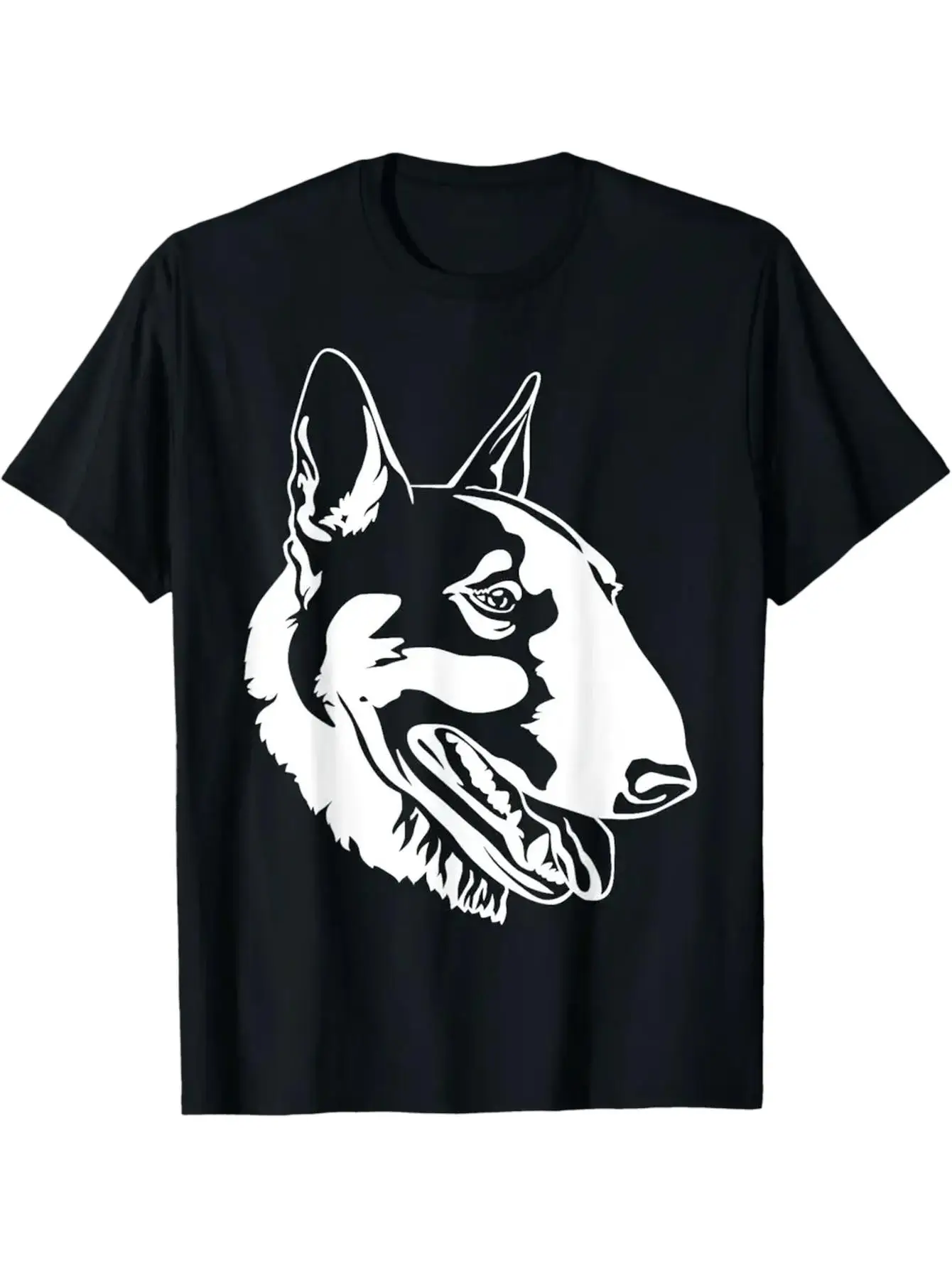 

Top Pick Men's Bull Terrier Dog Face Graphic T-Shirt