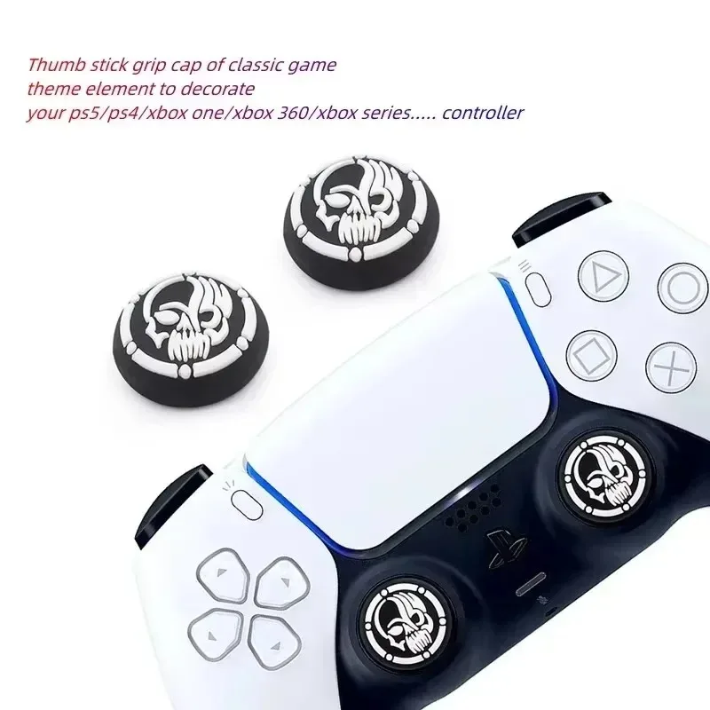 1Pair Thumb Grip Cap Cover for PS4 PS5 Playstation 5 Xbox Series XS Switch 2 Pro Game Joystick Controller Accessories Thumbstick view 2