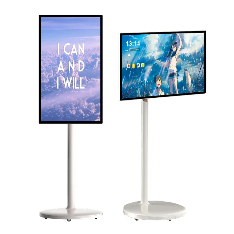 

27 32-дюймовая подставка на колесах с сенсорным экраном Smart TV Портативный для домашних игр Android TV Smart Television Монитор с сенсорным экраном