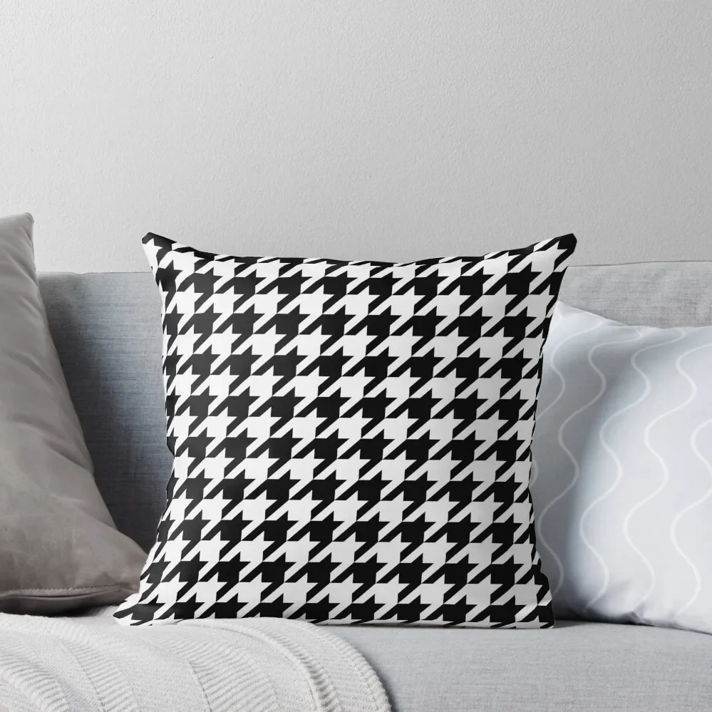 

Houndstooth Throw Pillow Embroidered Cushion Cover Decorative Sofa Cushion pillow
